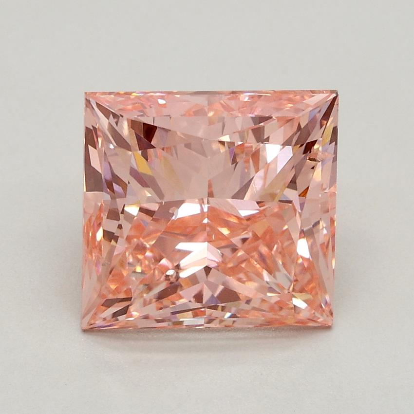 3.01 Ct. Fancy Intense Pink Princess Lab Grown Diamond