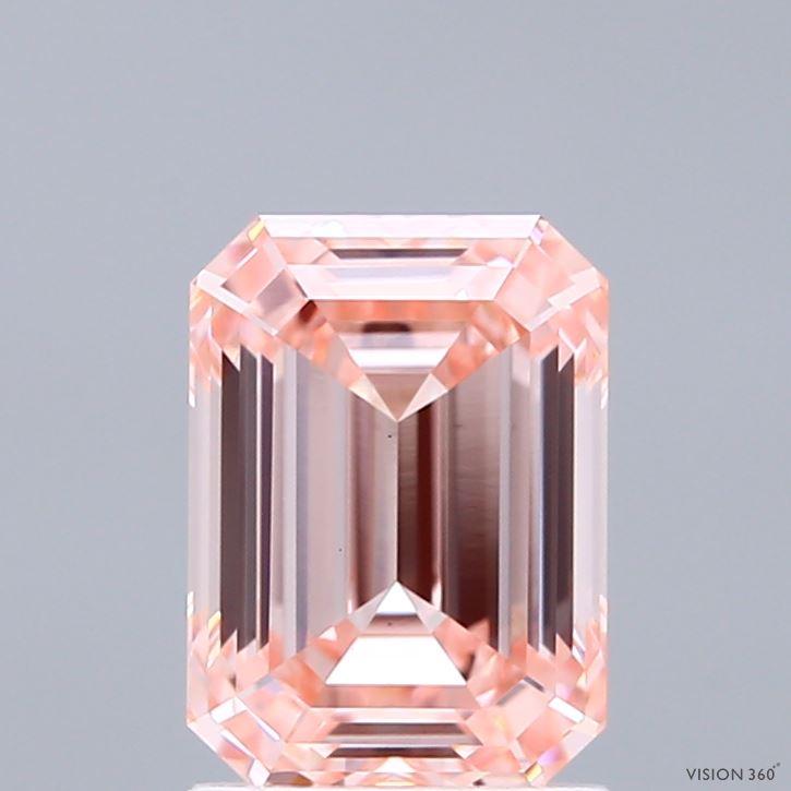 2.01 Ct. Fancy Intense Pink Emerald Lab Grown Diamond
