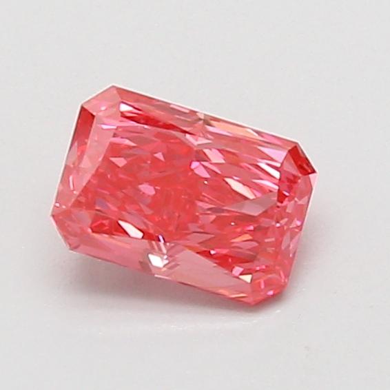 0.72 Ct. Fancy Vivid Pink Radiant Lab Grown Diamond
