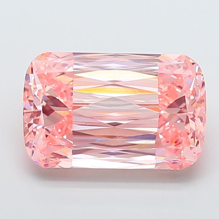 10.11 Ct. Fancy Vivid Pink Cushion Lab Grown Diamond