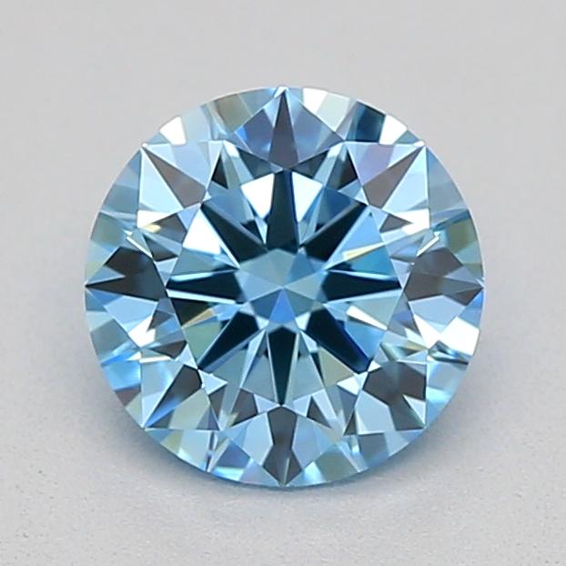 0.50 Ct. Fancy Vivid  Blue Round Lab Grown Diamond