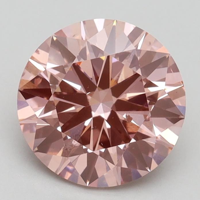 1.77 Ct. Fancy Intense Pink Round Lab Grown Diamond