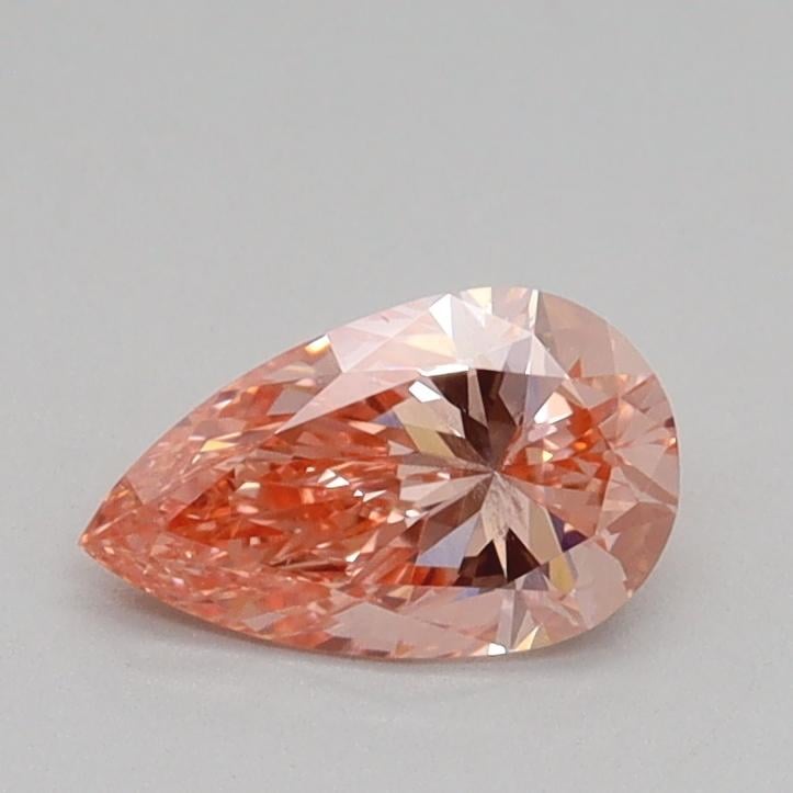 0.55 Ct. Fancy Vivid Pink Pear Lab Grown Diamond