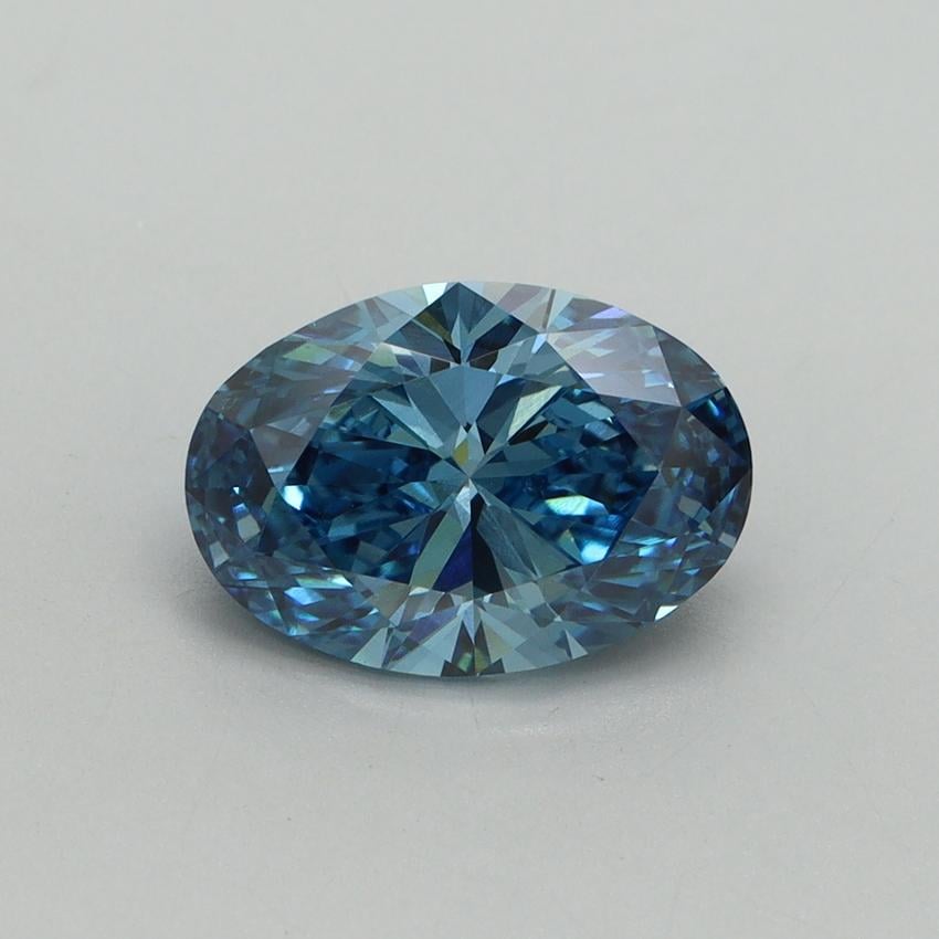 2.04 Ct. Fancy Vivid Blue Oval Lab Grown Diamond
