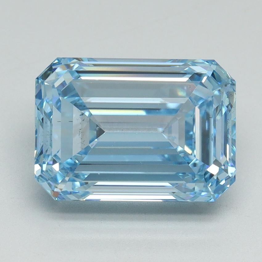 4.02 Ct. Fancy Intense Blue Emerald Lab Grown Diamond
