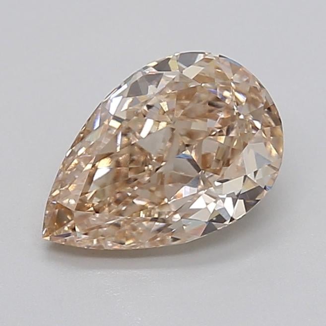 2.02 Ct. Very Light  Brown Pear Lab Grown Diamond