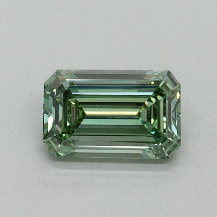 0.52 Ct. Fancy Intense Green Emerald Lab Grown Diamond