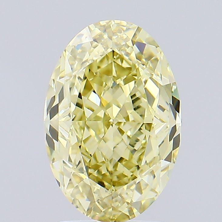 3.25 Ct. Fancy Intense Yellow Oval Lab Grown Diamond