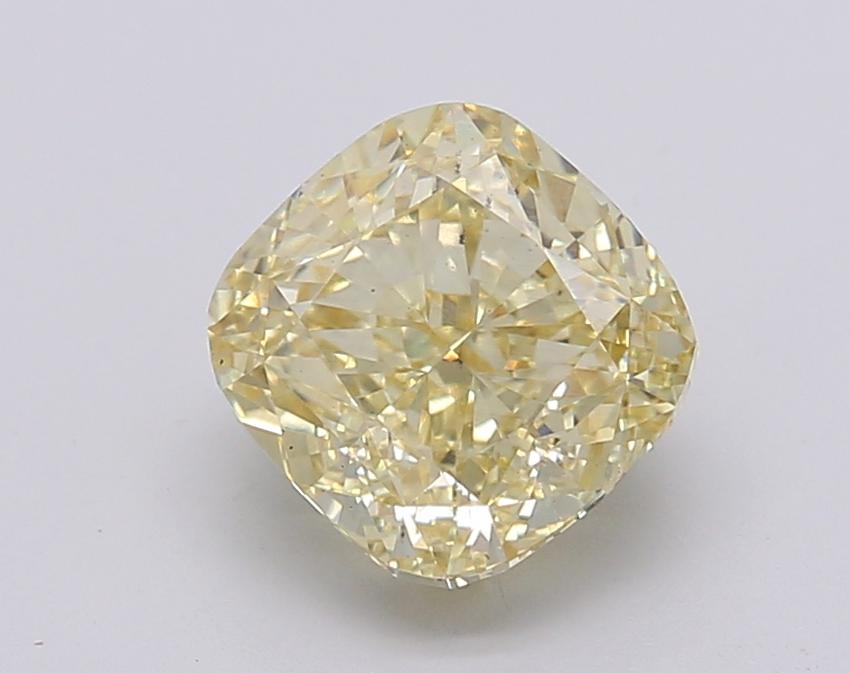 2.56 Ct. Fancy Intense Yellow Cushion Lab Grown Diamond