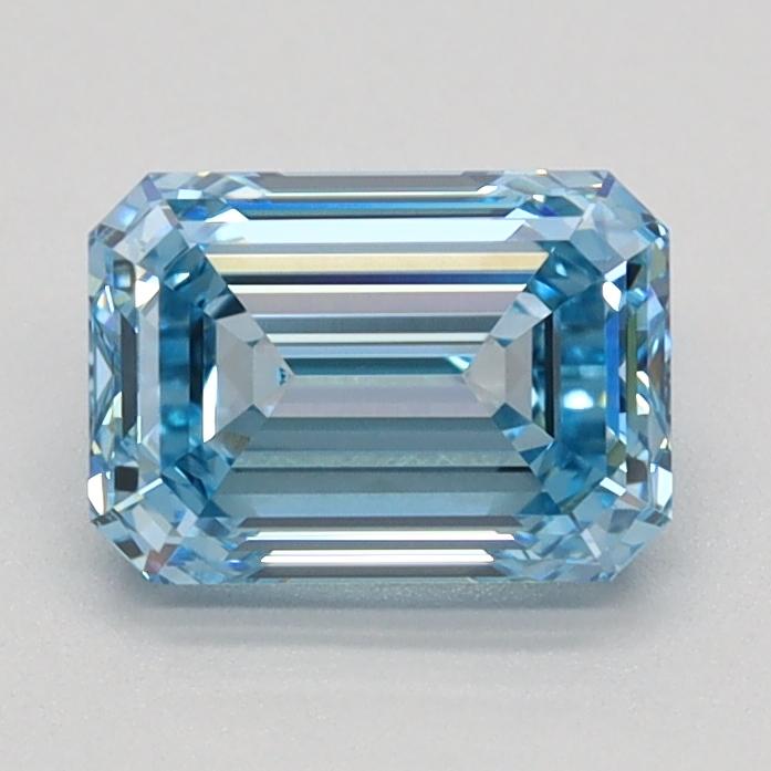 1.05 Ct. Fancy Intense Blue Emerald Lab Grown Diamond
