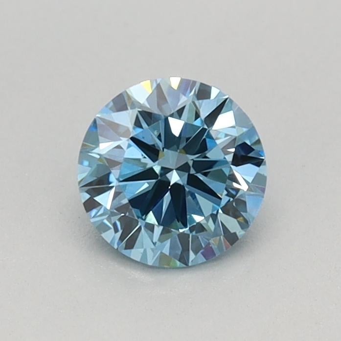 0.37 Ct. Fancy Vivid Blue Round Lab Grown Diamond