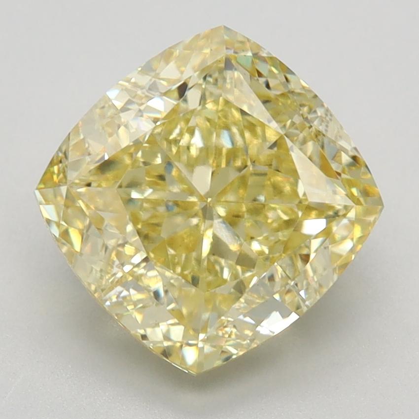 3.36 Ct. Fancy Intense Yellow Cushion Lab Grown Diamond