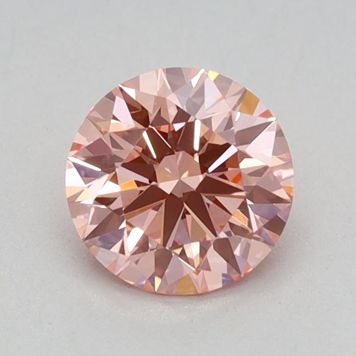0.55 Ct. Fancy Vivid Pink Round Lab Grown Diamond