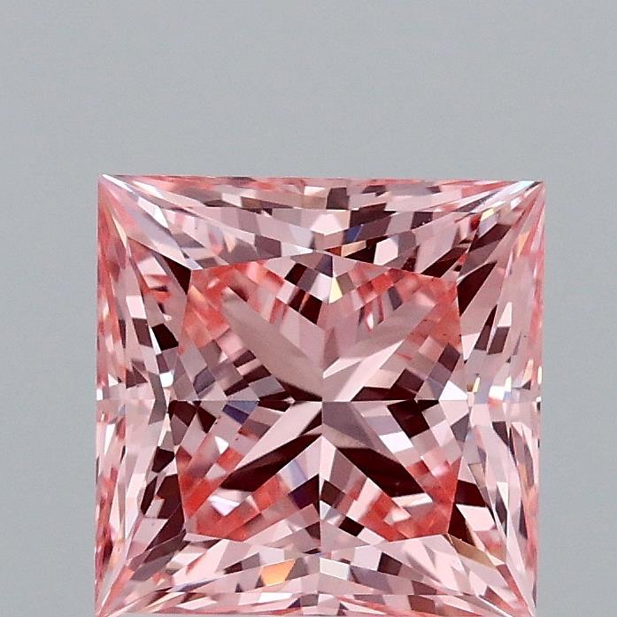2.04 Ct. Fancy Vivid Pink Princess Lab Grown Diamond