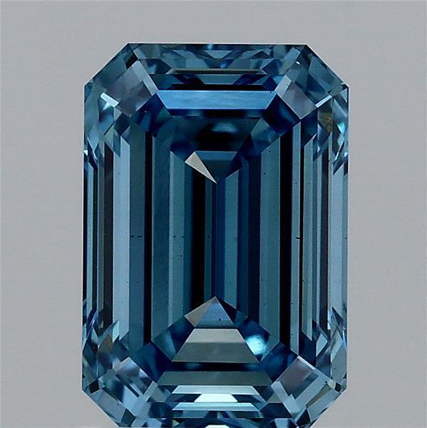 2.04 Ct. Fancy Vivid Blue Emerald Lab Grown Diamond