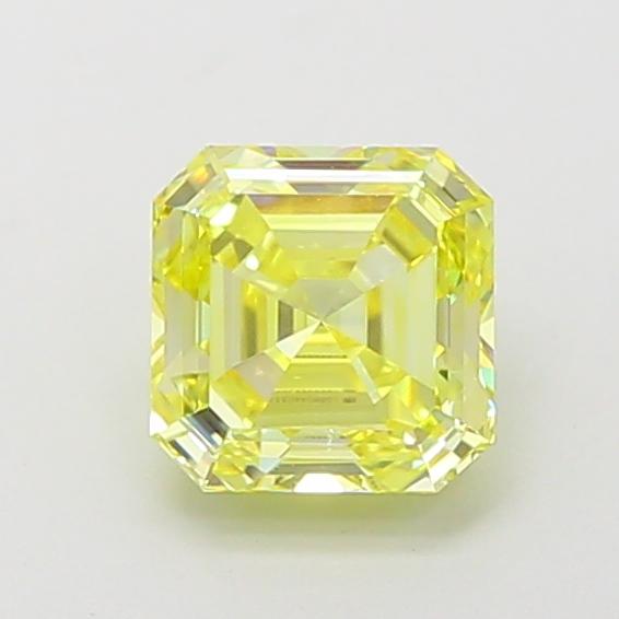 1.26 Ct. Fancy Intense Yellow Asscher Lab Grown Diamond