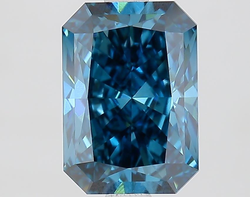 2.03 Ct. Fancy Vivid Blue Radiant Lab Grown Diamond