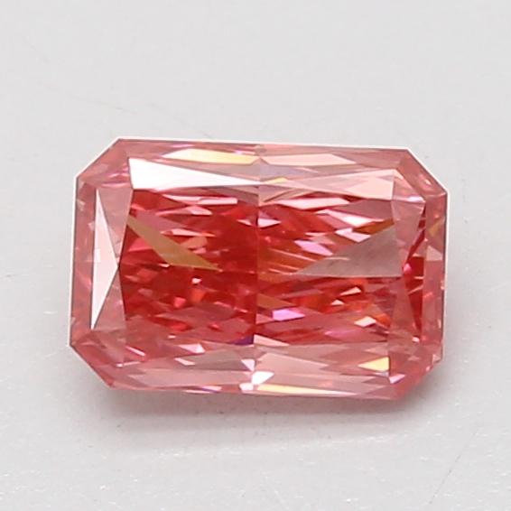 1.00 Ct. Fancy Vivid Pink Radiant Lab Grown Diamond
