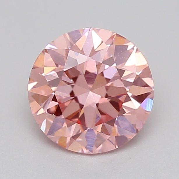 0.52 Ct. Fancy Vivid  Pink Round Lab Grown Diamond