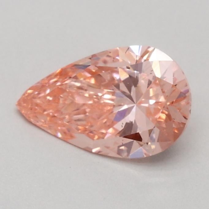 0.49 Ct. Fancy Intense Pink Pear Lab Grown Diamond