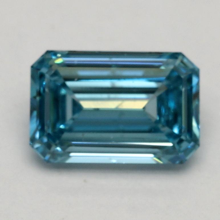 1.00 Ct. Fancy Vivid Blue Emerald Lab Grown Diamond