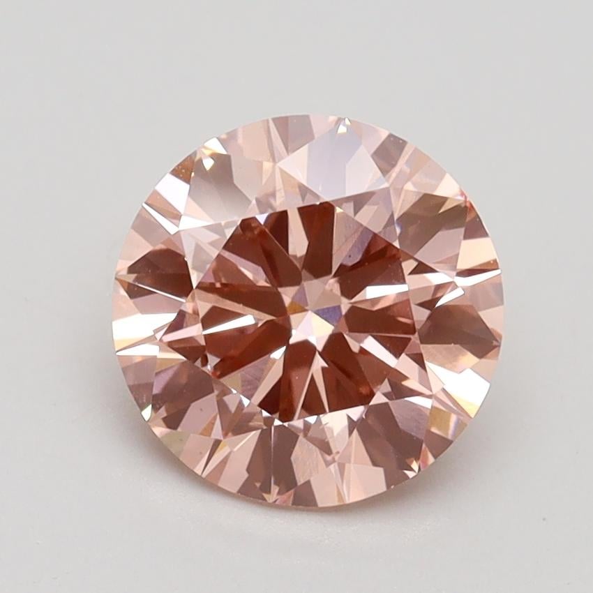 1.65 Ct. Fancy Intense Pink Round Lab Grown Diamond