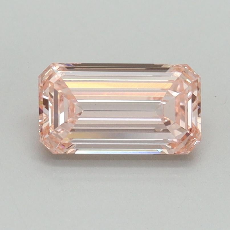 0.91 Ct. Fancy Intense Pink Emerald Lab Grown Diamond