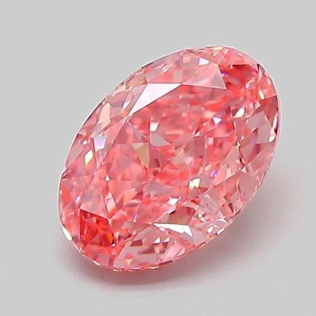 1.07 Ct. Fancy Vivid Pink Oval Lab Grown Diamond