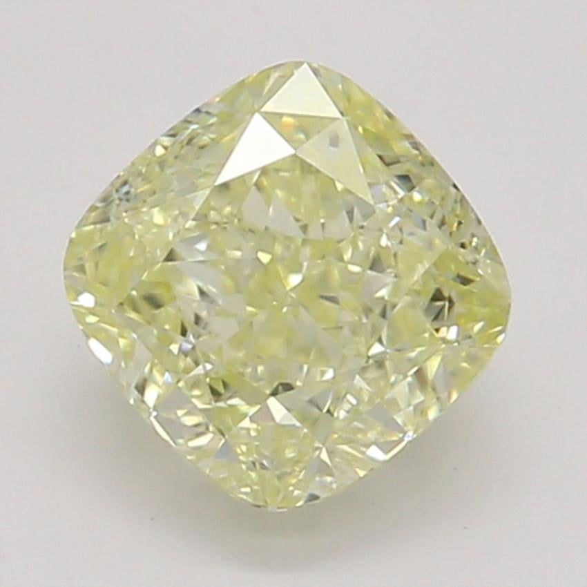 0.61 Ct. Fancy Yellow Cushion Diamond