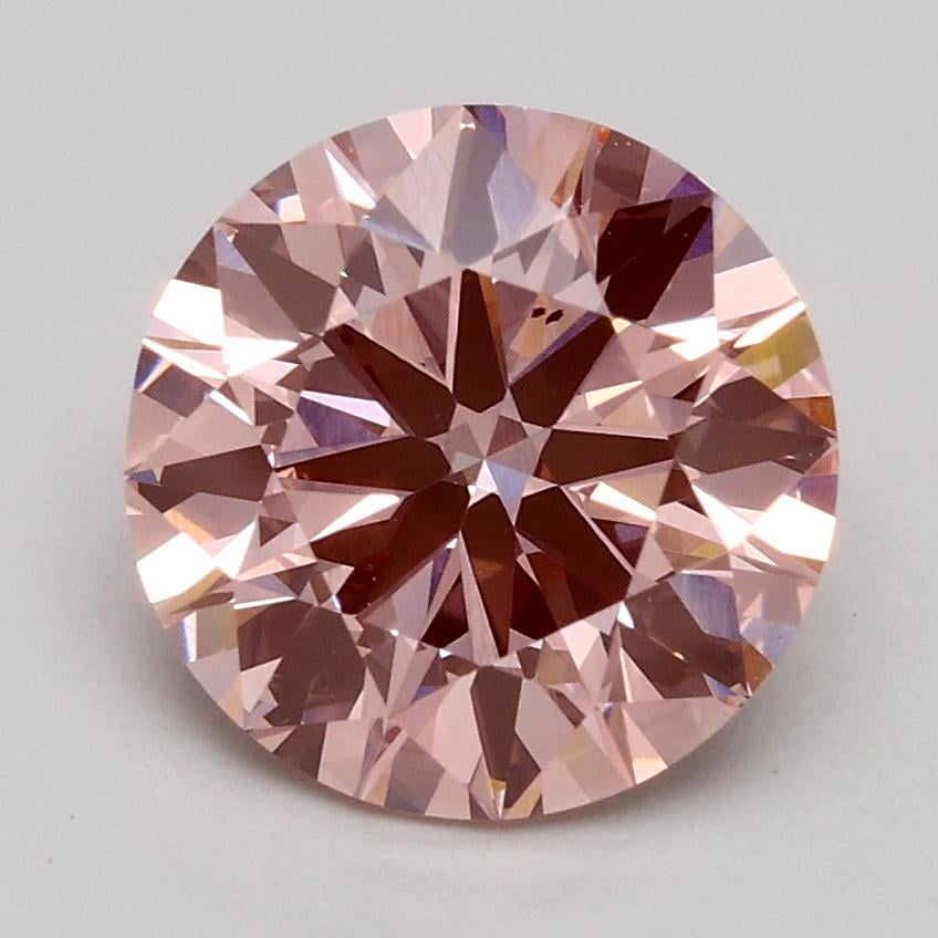 1.75 Ct. Fancy Intense Pink Round Lab Grown Diamond