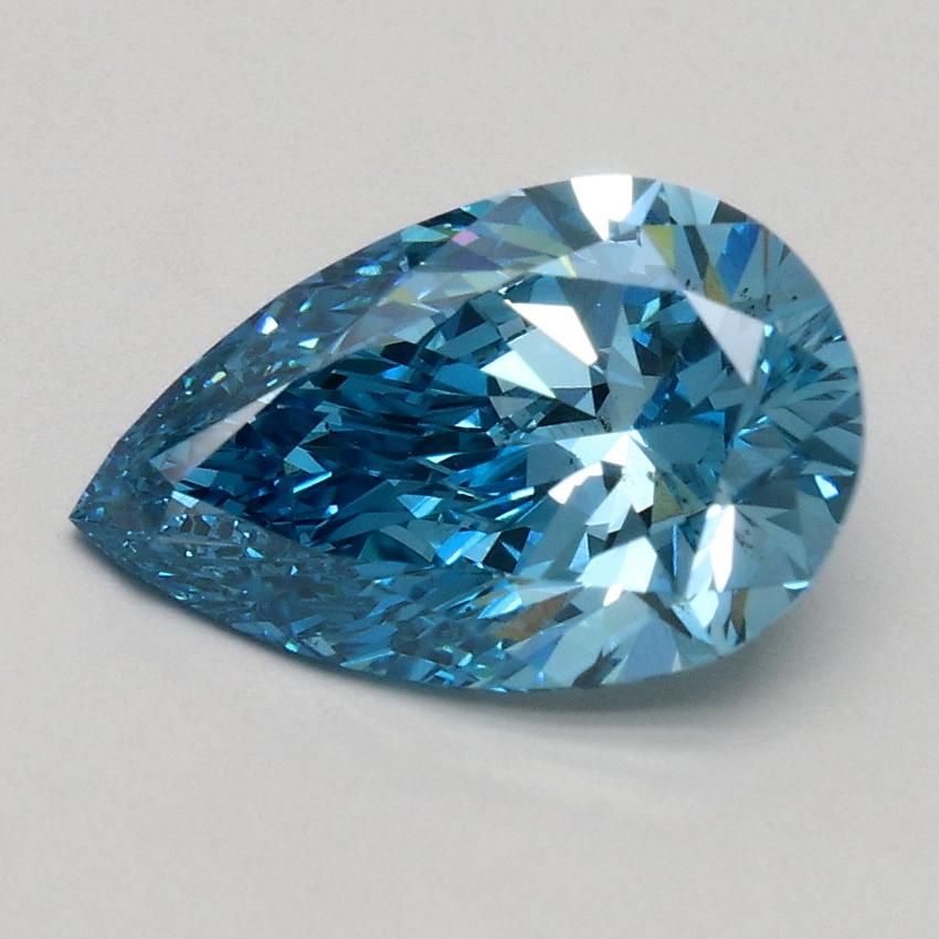 1.40 Ct. Fancy Vivid Blue Pear Lab Grown Diamond