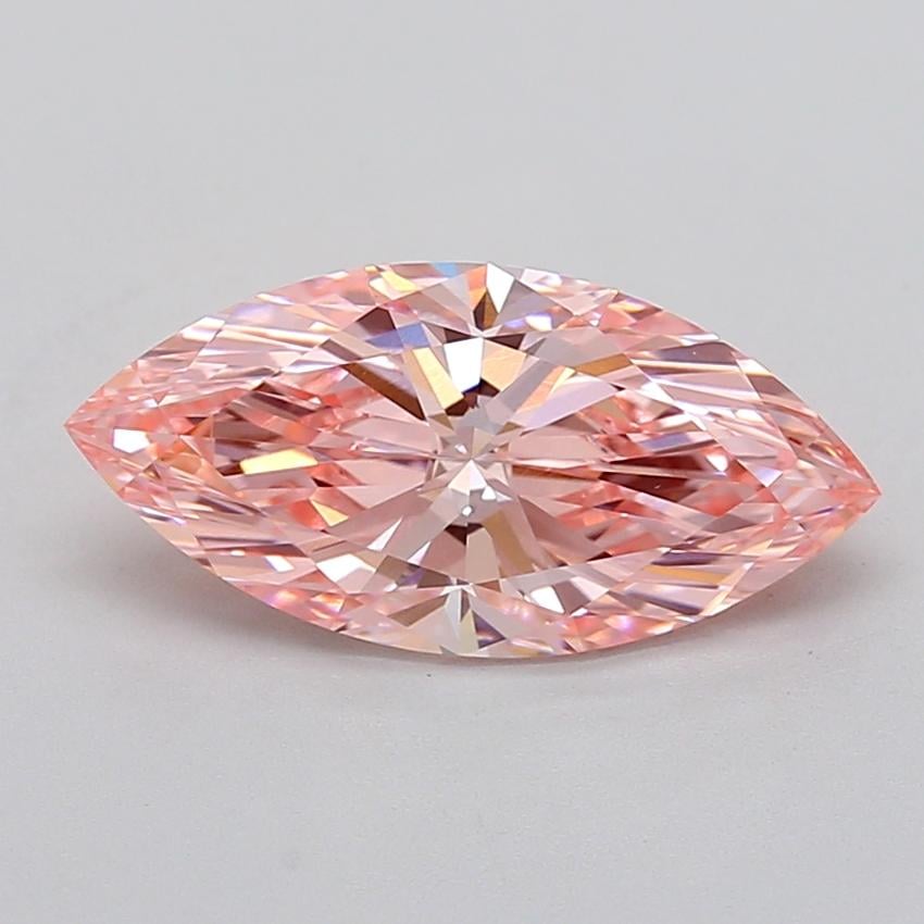 3.09 Ct. Fancy Vivid  Pink Marquise Lab Grown Diamond