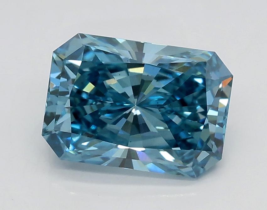 1.50 Ct. Fancy Vivid Blue Radiant Lab Grown Diamond