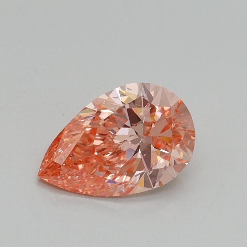 0.79 Ct. Fancy Intense Pink Pear Lab Grown Diamond