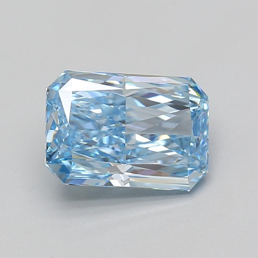 3.10 Ct. Fancy Vivid Blue Radiant Lab Grown Diamond