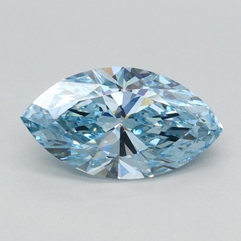 0.70 Ct. Fancy Vivid Blue Marquise Lab Grown Diamond