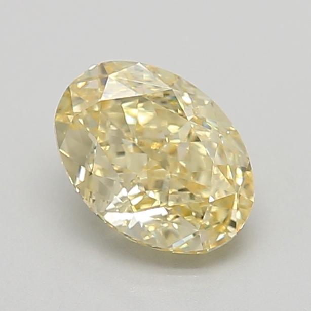1.08 Ct. Fancy Intense Yellow Oval Lab Grown Diamond
