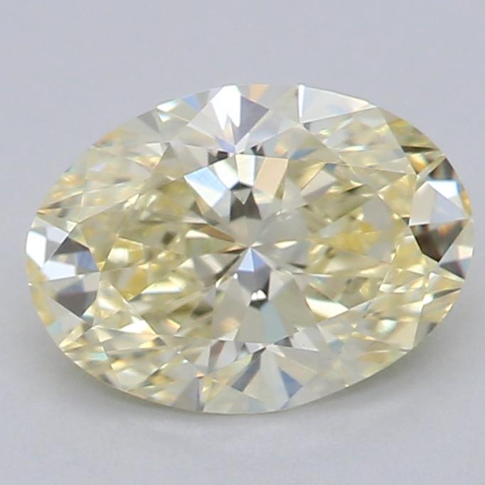 0.51 Ct. Fancy Light Yellow Oval Lab Grown Diamond