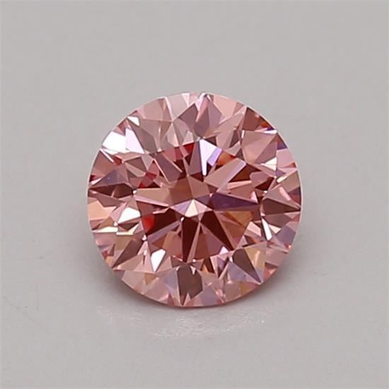0.48 Ct. Fancy Vivid Pink Round Lab Grown Diamond