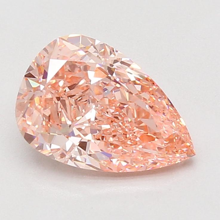 2.53 Ct. Fancy Vivid Pink Pear Lab Grown Diamond