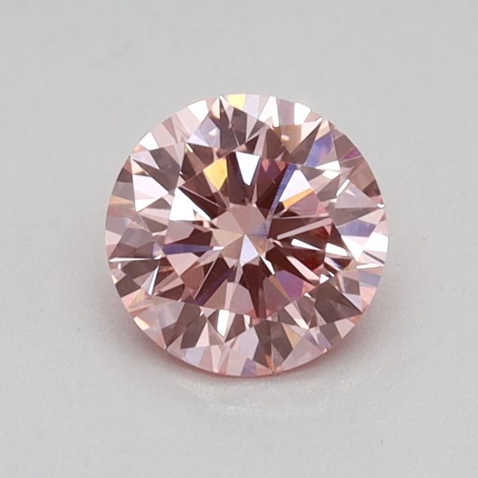 0.42 Ct. Fancy Vivid Pink Round Lab Grown Diamond