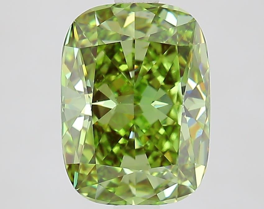 2.63 Ct. Fancy Vivid Pink Cushion Lab Grown Diamond