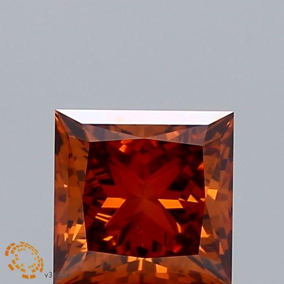 1.14 Ct. Fancy Deep Orange Princess Lab Grown Diamond