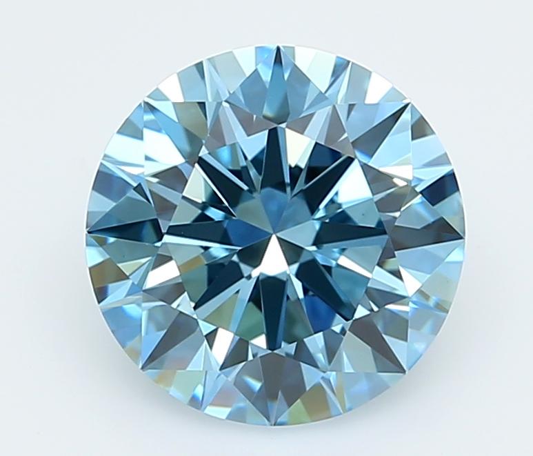 2.36 Ct. Fancy Vivid  Blue Round Lab Grown Diamond