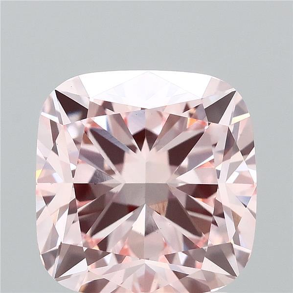 3.07 Ct. Fancy Intense Pink Cushion Lab Grown Diamond