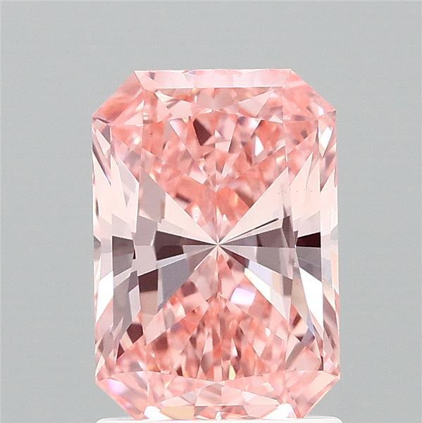 1.57 Ct. Fancy Vivid Pink Radiant Lab Grown Diamond