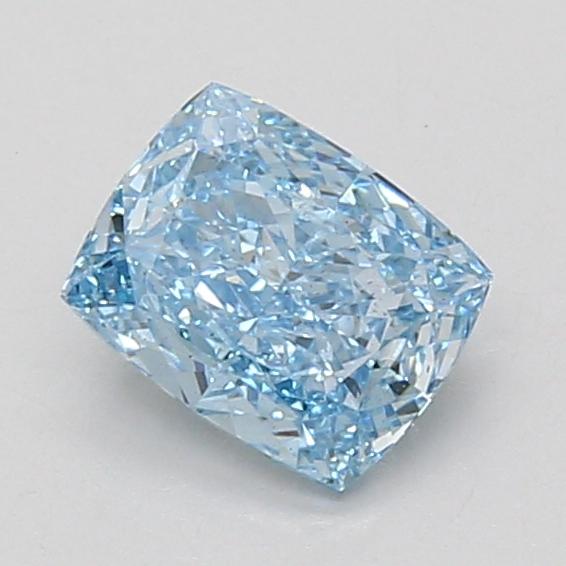 1.06 Ct. Fancy Vivid Blue Cushion Lab Grown Diamond