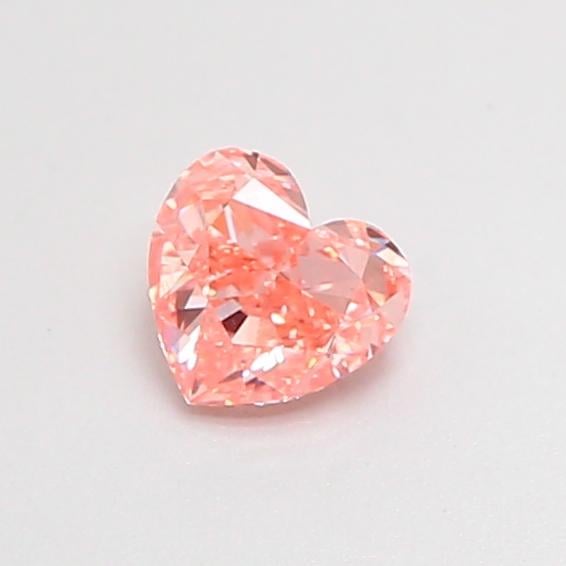 0.29 Ct. Fancy Intense  Pink Heart Lab Grown Diamond