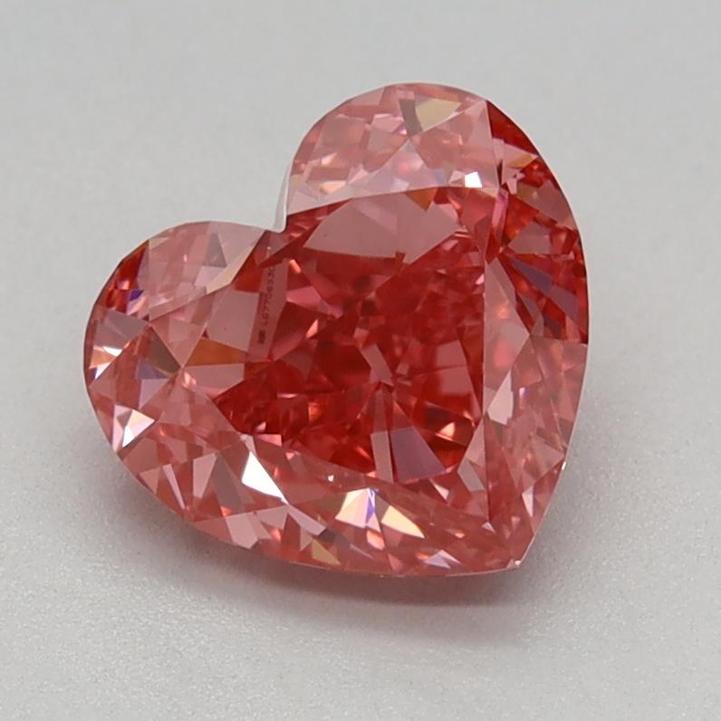1.26 Ct. Fancy Vivid Pink Heart Lab Grown Diamond