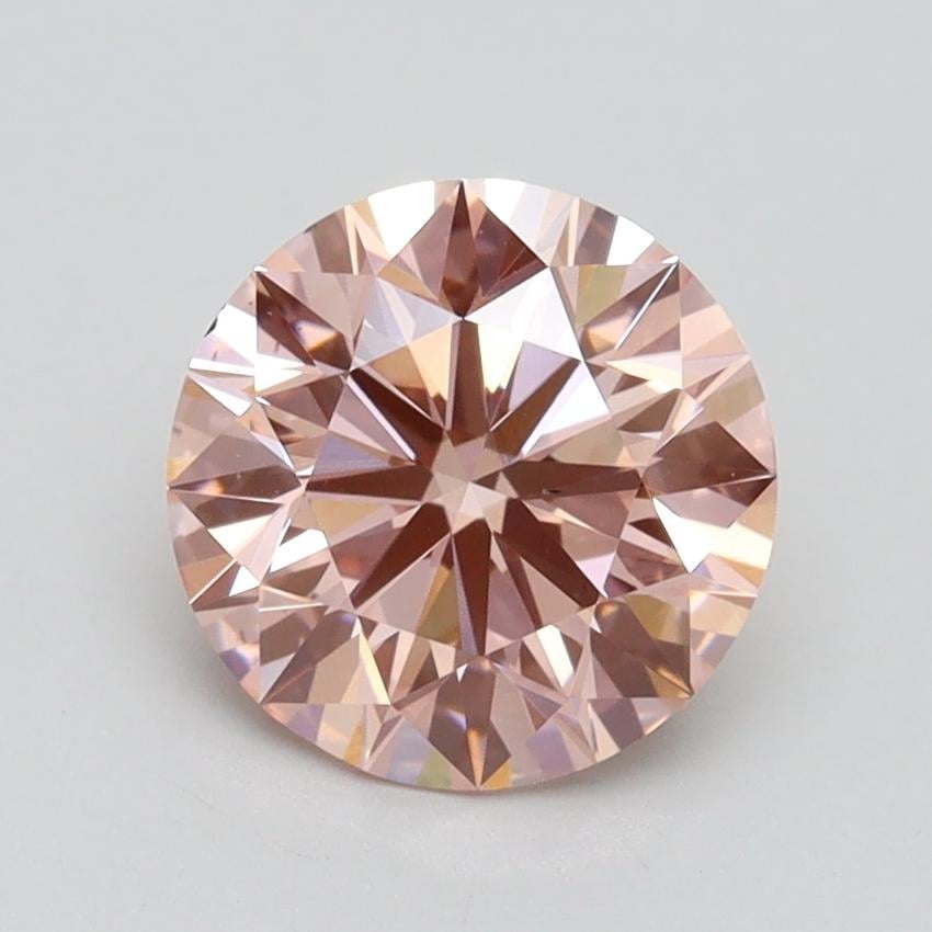 1.70 Ct. Fancy Intense Pink Round Lab Grown Diamond